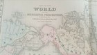 Antique Colored Map - The World On The Mercator Projection - 1880