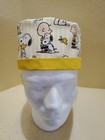 Boy And His Dog Men s Skull chemo Surgical Scrub Hat cap Handmade