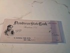 Flandreau South Dakota Sd State Bank  minnie  Vignette 1900 s Cashier s Check
