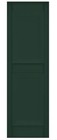 Severe Weather Exterior Vinyl Raised Panel Shutters Pair Heritage Green 15x47