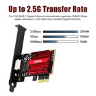 Pci-e Network Adapter Rtl8125b 2 5gbps Gigabit Ethernet Card Rj45 Lan Controller