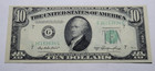1950 A Federal Reserve  10 Note   Paper Crease Gutter Fold Error   Choice Unc     