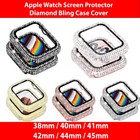 For Apple Watch 9 8 7 6 5 4 3 se Diamond Bling Case Cover 38 40 41 42 44 45mm