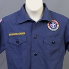 Boys Official Bsa Boy Scout Cub Scout Short Sleeve Shirt   Blue   Youth Medium