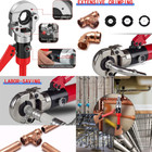 Hydraulic Pipe Crimping Fittings Tool With 1 2  3 4  1  Jaw Copper Press Crimper