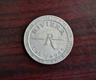1988 Riviera Hotel Casino One Dollar Gaming Slot Token Las Vegas Nevada Original