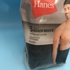 Hanes Men s 5-pack Best Tagless Boxer Briefs Size Xl Black Gray Brand New