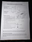 2-pack Modern Black Wall Sconces     E26 Base  120v  Glass Shade     New In Box