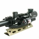 6-24x50 Rifle Scope R g Mil-dot Pepr Mount   Sunshade   Red Laser Sight