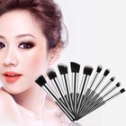 10pcs Makeup Brushes Kit Set Powder Foundation Eyeshadow Eyeliner Lip Brush New