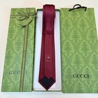 Authentic Gucci Tie Mens Red Gg Discount