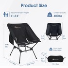 Portable Camping Chair  Backpacking Chair  Ultralight   Compact  330 Lbs Capa   