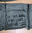 10 Original Enfield 303 Five Round Stripper Clips W  Bandolier 1970s Greece 