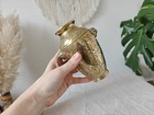 Antique Chinese Qian Period Engraved Brass Vase Asian Chinese Urn Pot 