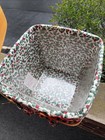 Longaberger 1995 Holidayhostess Christmas Evergreen Basket W liner protector lid