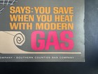 Vintage Southern California Gas Company Poster Mascot Nippy Weather 11x21