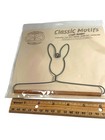 Ackfeld Classic Motifs Craft Holder Bunny 6    Metal With Wooden Dowel 
