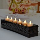 Luminara Real Flame Effect Tea Lights Rechargeable Led Candles Ivoy Set Of 6
