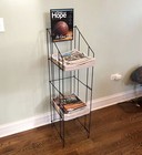 Wire Newspaper Rack Magazine Stand Literature Holder Book Magazine Display