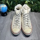Vintage Converse All Star White High Top Chuck Taylor Made In Usa  Size Us 14