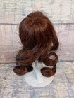 Kemper Yvette Doll Wig Human Hair Size 5-6  Dark Brown Long Curls Bangs