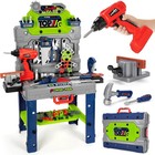 Kids Tool Bench Set With Electric Drill  Realistic Tools  Construction Playset T
