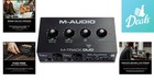 Crystal Clear M-track Duo Usb Audio Interface - 48khz For Podcasting   Music
