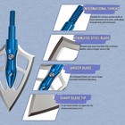 12pcs Mars Broadheads 100grain Archery Arrowheads Hunting Sharp Razor Blades