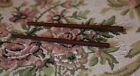 Vintage Dollhouse Miniature Pool Table  Deep Red Felt Wood Billiard Table 1 12