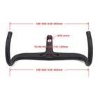 28 6mm Carbon Fiber Integrated Handlebar Road Bike Aero Drop Bar Internal Cable