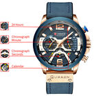 Curren Men Quartz Watch Brand Chronograph Wristwatch Male Strap Calendar Watches