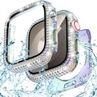 2pack Screen Protector Case Bling Crystal Cover For Apple Watch 11 10 9 8 7 6 Se