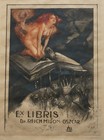 Antiquarian Bookplate Dr  Milton Oscar Reich - Framed Circa 1910 - Erotic