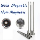 Extra Long Reach Magnetic Nut Driver Socket Set 7 8 10 12 13 14mm 1 4  Hex Drive