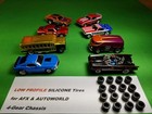 Afx Aurora Auto World    16 Piece Silicone Tires    For 4-gear Chassis Slot Car Part