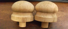 Newel Post Finial Unfinished Wood Top 3  Inch Ball  set Of Two 