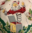 Vtg Wilendur Santa Pillow Cover Sham Christmas