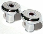 Tractor Trailer Knob Set Air Brakes Screw On Red Jewel Chrome Up 23515-23521