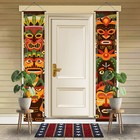 Hawaiian Luau Tropical Birthday Party Tiki Totem Door Banner Aloha Hawaii Decor