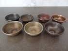 Antique Mongolian Tibetan  Buddhist Copper brass Offering Bowls Set Of 7