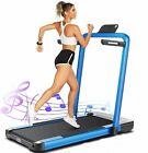 Treadmill Folding Running Walking Machine W  App Control 2-in-1 For Home   Gym   
