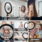 Video Shooting Fill Light Kit 360   Flexible Gooseneck Bed Night Ring Light Auh