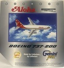 Aloha Airlines Boeing 737-200 1 400 Gemini Jets N73715  gjaah155  Diecast Model