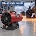60 000 Btu Forced Air Propane Heater Portable Space Heater Adjustable For Garage
