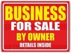 Business For Sale By Owner Yard Sign With H-stakes Realtor Details Inside