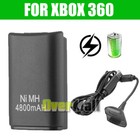 For Xbox 360 Wireless Controller 4800mah Rechargeable Battery Pack   Usb Cable
