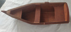 Vtg Unique Folk Art Hand Made Wood Row Boat Model Kennedyville Md Biddie Luike