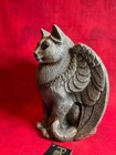Windstone Editions 8 5  Wizard Cat With Wings Candle Lamp Sculpture M Pena Tag