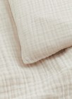 H m Home Light Beige Muslin Cotton Baby Crib Duvet Cover Set 43    X 49    In Nib