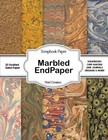 Marbled Endpaper Scrapbook Paper  Collection Of Double Sided Endpapers Craft Pap
